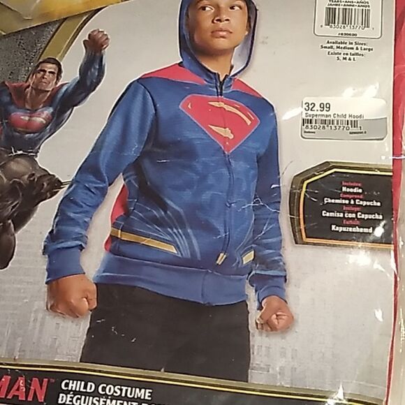 Superman hoodie child large - Picture 7 of 8